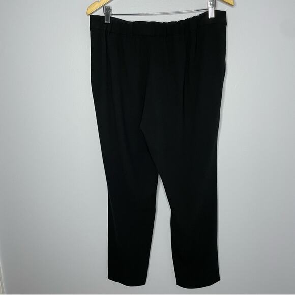 R | Label The Reset Black Elastic Stretch Pants High Rise Pull-on Large - Picture 5 of 8